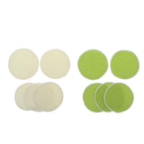 Maxbell 5 Pieces 12cm Reusable Round Organic Bamboo Nursing Pads Breast Pads Yellow