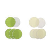 Maxbell 5 Pieces 12cm Reusable Round Organic Bamboo Nursing Pads Breast Pads Yellow