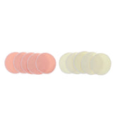 Maxbell 5 Pieces 12cm Reusable Round Organic Bamboo Nursing Pads Breast Pads Yellow