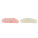 Maxbell 5 Pieces 12cm Reusable Round Organic Bamboo Nursing Pads Breast Pads Yellow