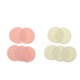 Maxbell 5 Pieces 12cm Reusable Round Organic Bamboo Nursing Pads Breast Pads Yellow