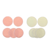 Maxbell 5 Pieces 12cm Reusable Round Organic Bamboo Nursing Pads Breast Pads Yellow