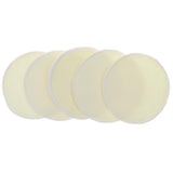 Maxbell 5 Pieces 12cm Reusable Round Organic Bamboo Nursing Pads Breast Pads Yellow