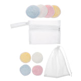 Maxbell 4Pcs Reusable Facial Remover Cleaning Pads for Face with Laundry Bag L