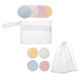 Maxbell 4Pcs Reusable Facial Remover Cleaning Pads for Face with Laundry Bag L
