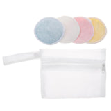 Maxbell 4Pcs Reusable Facial Remover Cleaning Pads for Face with Laundry Bag S