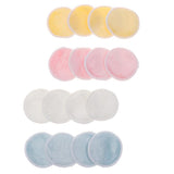 Maxbell 16 Pieces Reusable Bamboo Cotton Makeup Remover Pads with Zipper Mesh Bag