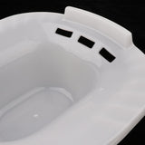 Maxbell Toilet Sitz Bath Tub Hip Basin for Pregnant Women Hemorrhoid Patients White