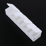 Max 7Days 7Grids Tablet Pill Organizer Box Detachable Week Reminder Home Travel
