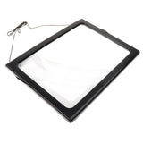 Triple Full Page Reading Magnifier with 4 LED Lights for Seniors Presbyopic