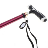 Max Anti Shock Trekking Poles Folding Hiking Walking Stick with Ground Nail