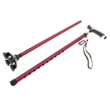Max Anti Shock Trekking Poles Folding Hiking Walking Stick with Ground Nail