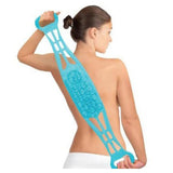 Maxbell Shower Back Scrubber Massager & Foot Exfoliating Cleaner Tool Set For Men Women - Blue - Aladdin Shoppers