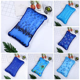 Max Ice Water Pillow Summer Cooling Cushion Mat for Home Car Office Dark Blue