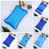 Max Ice Water Pillow Summer Cooling Cushion Mat for Home Car Office Dark Blue