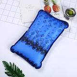 Max Ice Water Pillow Summer Cooling Cushion Mat for Home Car Office Dark Blue