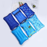 Max Ice Water Pillow Summer Cooling Cushion Mat for Home Car Office Dark Blue