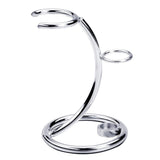 Max Deluxe Shaving Holder Stand for Men's Straight Razor Brush Organizer Silver