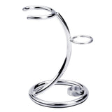 Max Deluxe Shaving Holder Stand for Men's Straight Razor Brush Organizer Silver