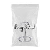 Max Deluxe Shaving Holder Stand for Men's Straight Razor Brush Organizer Silver