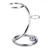 Max Deluxe Shaving Holder Stand for Men's Straight Razor Brush Organizer Silver