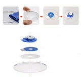 Max 1000x Mini Round Eyewear Glasses Lens Edging Anti-Slip Blocking Sticker Pads