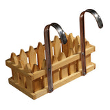 Max Maxb Wooden Hanging Storage Basket Shower Caddy Shampoo Bathroom Organizer Holder