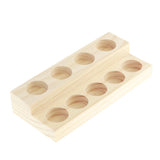 2 Layers 9 Slots Wooden Essential Oil Display Case Storage Rack Tray Holder