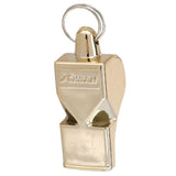Max Outdoor Camping Sports Referee Metal Blowing Whistle with Lanyard Golden