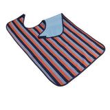 Max Reusable PVC Eating Bib Dining Clothing Protector for Elderly Patient Orange
