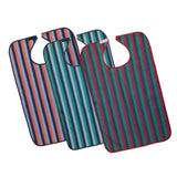 Max Reusable PVC Eating Bib Dining Clothing Protector for Elderly Patient Orange