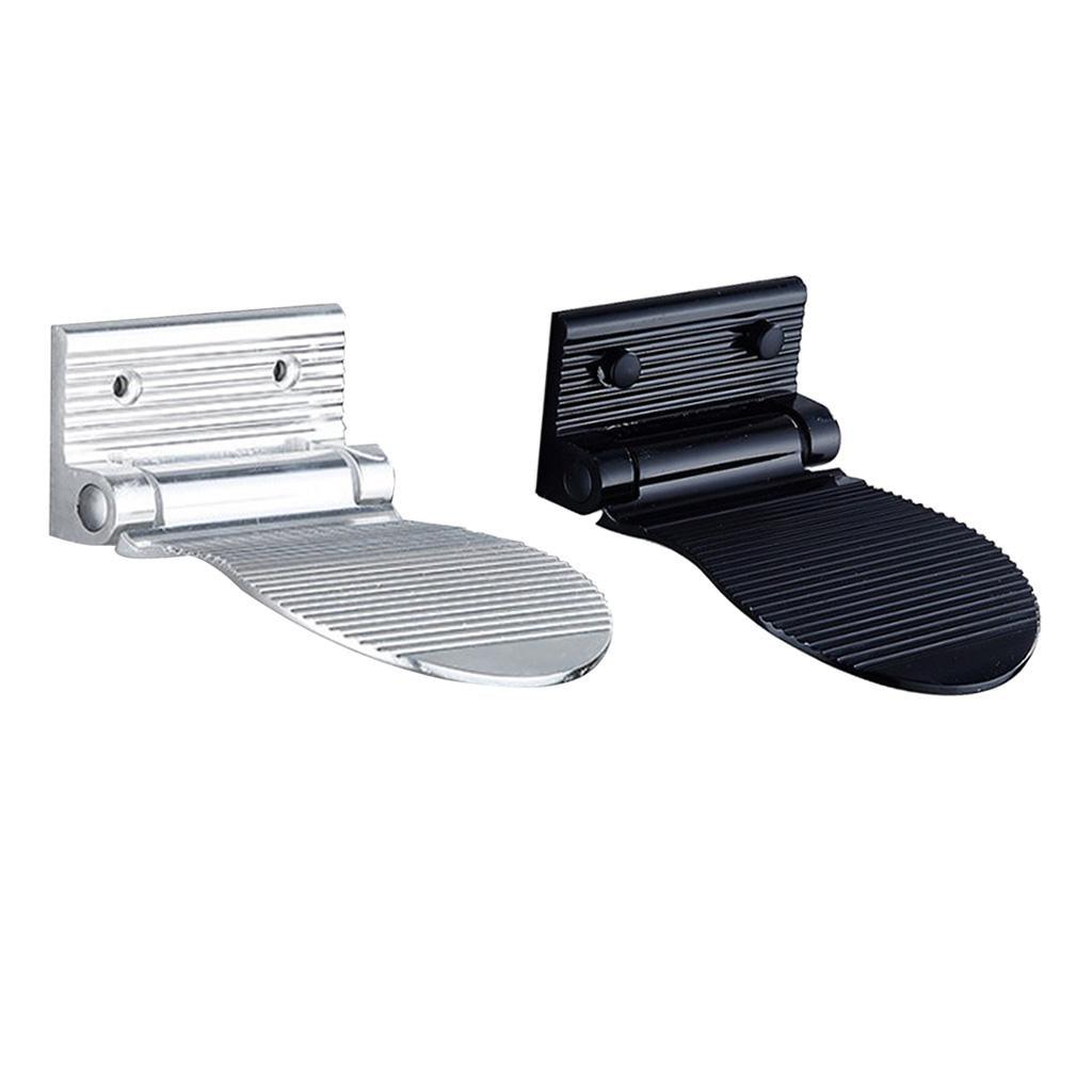 Maxbell Shower Foot Rest Aluminum Alloy Foldable Foot Rest Step for Bathroom Sliver - Aladdin Shoppers