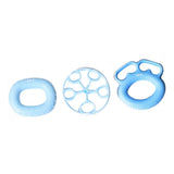 Max 3Pcs Silicone Hand Finger Grip Ring Muscle Power Training Exercise Blue 40LB