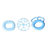 Max 3Pcs Silicone Hand Finger Grip Ring Muscle Power Training Exercise Blue 40LB