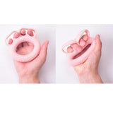 Max 3Pcs Silicone Hand Finger Grip Ring Muscle Power Training Exercise Blue 40LB
