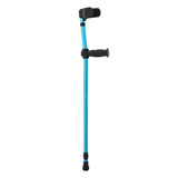 2pcs Aluminum Alloy Elbow Forearm Crutch Blue Walking Stick Cane Adjustable