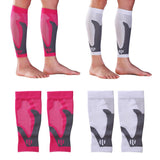 Max 1 Pair Sports  Running Calf Compression Sleeves Leg Guard Wrap White S