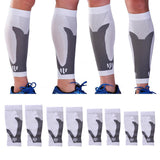 Max 1 Pair Sports  Running Calf Compression Sleeves Leg Guard Wrap White S