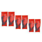 Max 1 Pair Sports  Running Calf Compression Sleeves Leg Guard Wrap Orange S