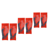 Max 1 Pair Sports  Running Calf Compression Sleeves Leg Guard Wrap Orange S