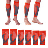 Max 1 Pair Sports  Running Calf Compression Sleeves Leg Guard Wrap Orange S