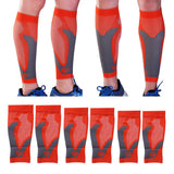 Max 1 Pair Sports  Running Calf Compression Sleeves Leg Guard Wrap Orange S
