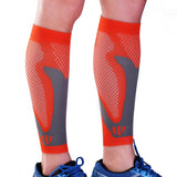 Max 1 Pair Sports  Running Calf Compression Sleeves Leg Guard Wrap Orange S