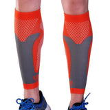 Max 1 Pair Sports  Running Calf Compression Sleeves Leg Guard Wrap Orange S