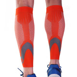 Max 1 Pair Sports  Running Calf Compression Sleeves Leg Guard Wrap Orange XL