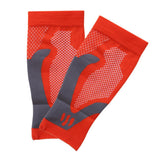 Max 1 Pair Sports  Running Calf Compression Sleeves Leg Guard Wrap Orange XL