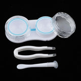 Max 5Pcs Portable Contact Lens Soaking Case Container Holder Storage Box Blue