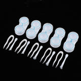 Max 5Pcs Portable Contact Lens Soaking Case Container Holder Storage Box Blue