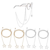 Max 2pcs Eyeglass Chains Cords Holder Strap Sunglasses Lanyards Eyewear Retainer Golden