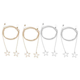Max 2pcs Eyeglass Chains Cords Holder Strap Sunglasses Lanyards Eyewear Retainer Golden